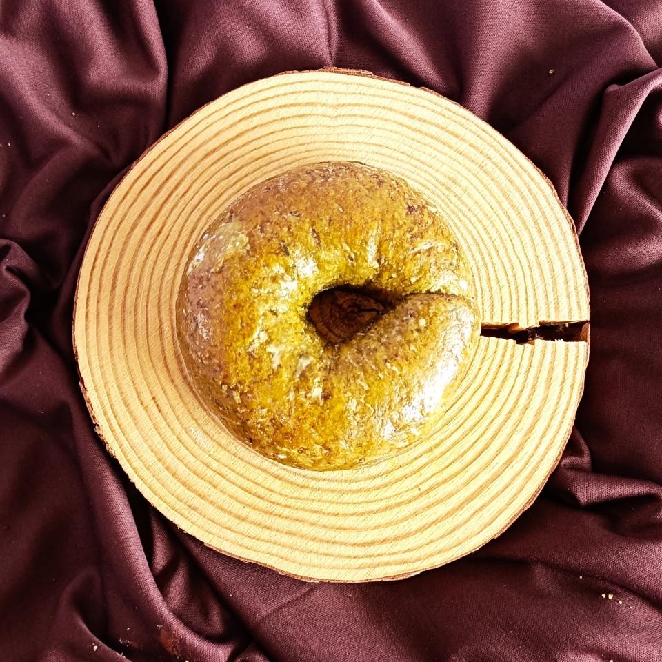 PastryVille Cloud Matcha Red Bean Bagel