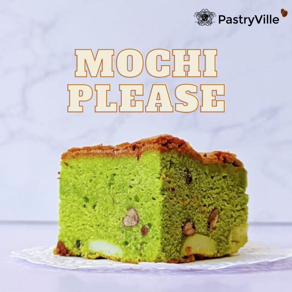 PastryVille Cloud Matcha Red Bean Mochi Brownie